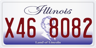 IL license plate X468082