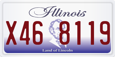 IL license plate X468119