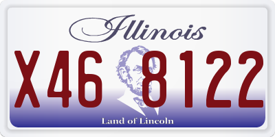 IL license plate X468122