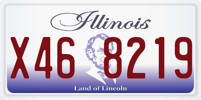 IL license plate X468219