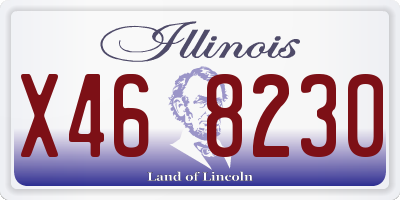 IL license plate X468230