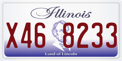 IL license plate X468233