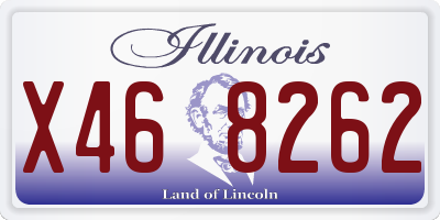 IL license plate X468262