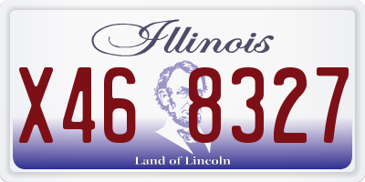 IL license plate X468327