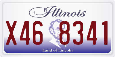 IL license plate X468341