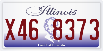 IL license plate X468373