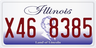 IL license plate X468385