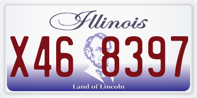 IL license plate X468397