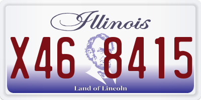 IL license plate X468415