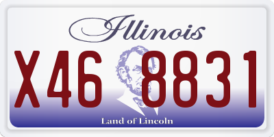 IL license plate X468831