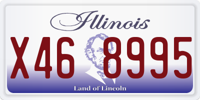 IL license plate X468995