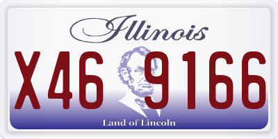 IL license plate X469166