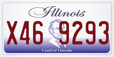 IL license plate X469293