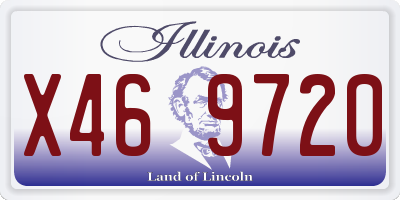 IL license plate X469720