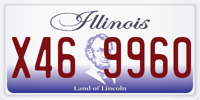 IL license plate X469960