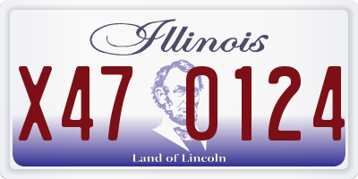 IL license plate X470124