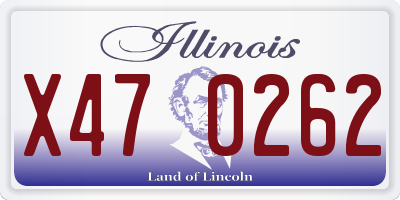 IL license plate X470262