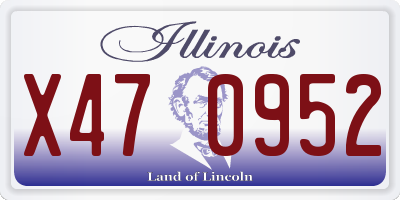 IL license plate X470952