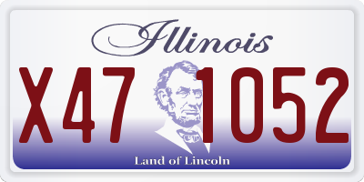 IL license plate X471052