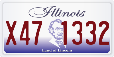IL license plate X471332