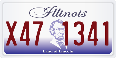IL license plate X471341