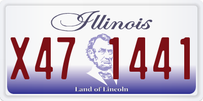 IL license plate X471441