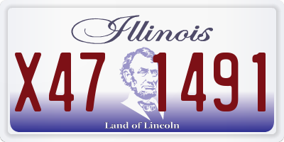 IL license plate X471491