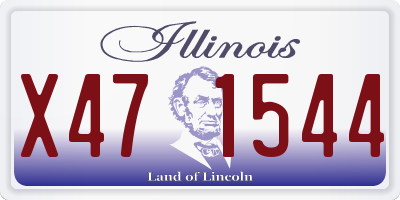 IL license plate X471544