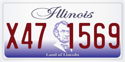 IL license plate X471569