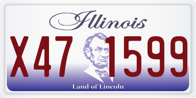 IL license plate X471599