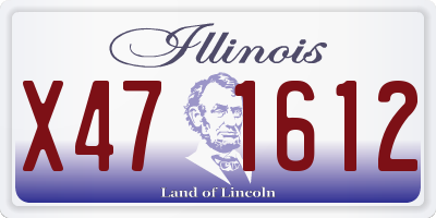 IL license plate X471612