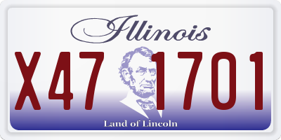 IL license plate X471701