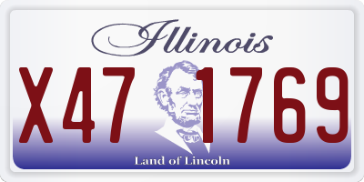 IL license plate X471769
