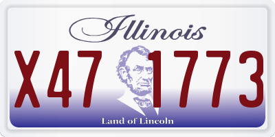 IL license plate X471773
