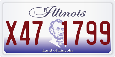 IL license plate X471799
