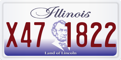 IL license plate X471822