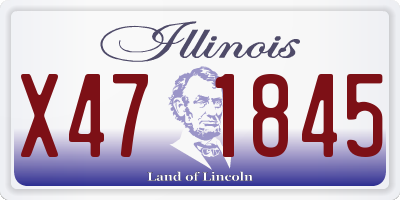 IL license plate X471845