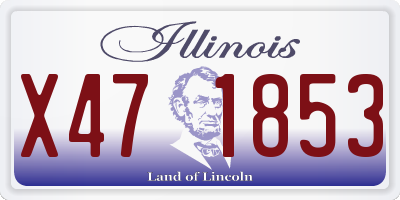 IL license plate X471853