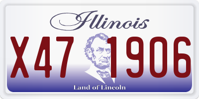 IL license plate X471906