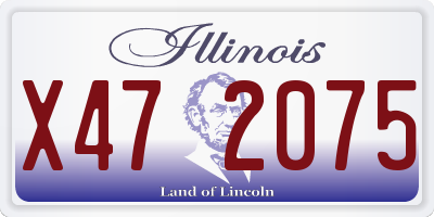 IL license plate X472075