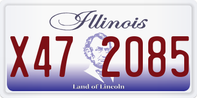 IL license plate X472085