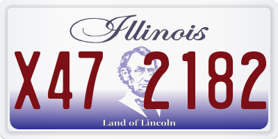 IL license plate X472182