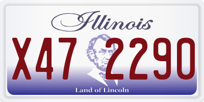 IL license plate X472290
