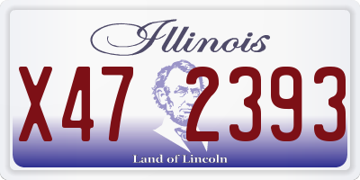 IL license plate X472393