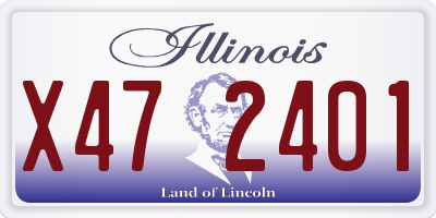 IL license plate X472401