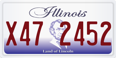 IL license plate X472452