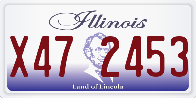 IL license plate X472453