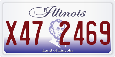 IL license plate X472469