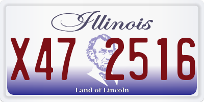 IL license plate X472516