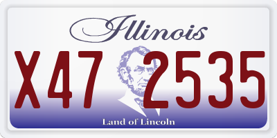 IL license plate X472535